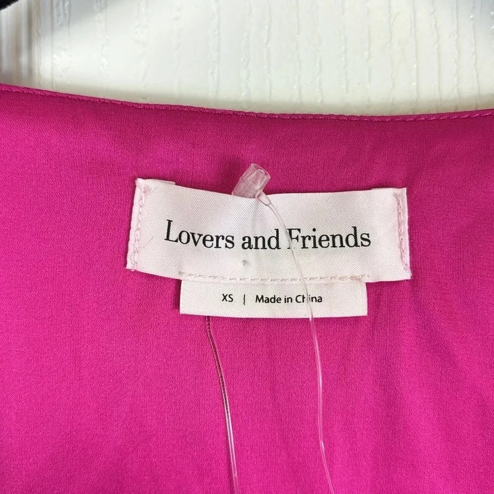 NWT Lovers + Friends Lorenza magenta pink mini dress sz xs - Picture 8 of 13